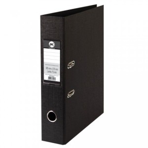 Pasta Registradora AZ Lombo 75mm Preta 2001PR DAC